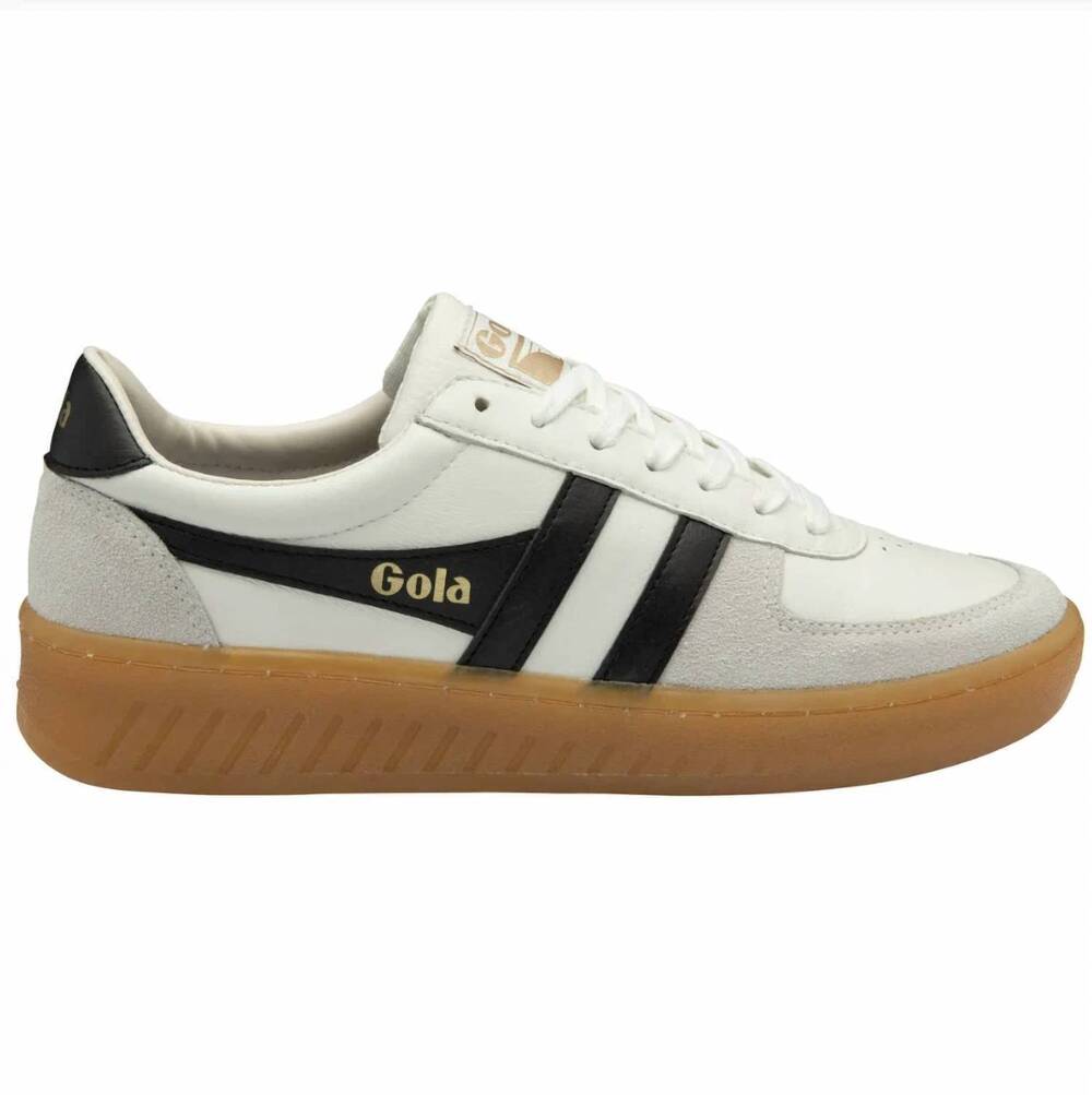 NEW GOLA men's grand slam elite sneaker in white/black/gum